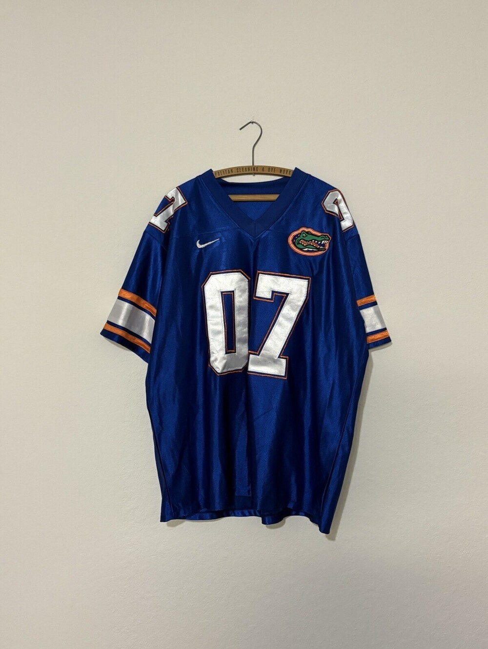 Vintage Florida Gators Custom Football Jersey Blue Nike Team Sports #7 Size XL